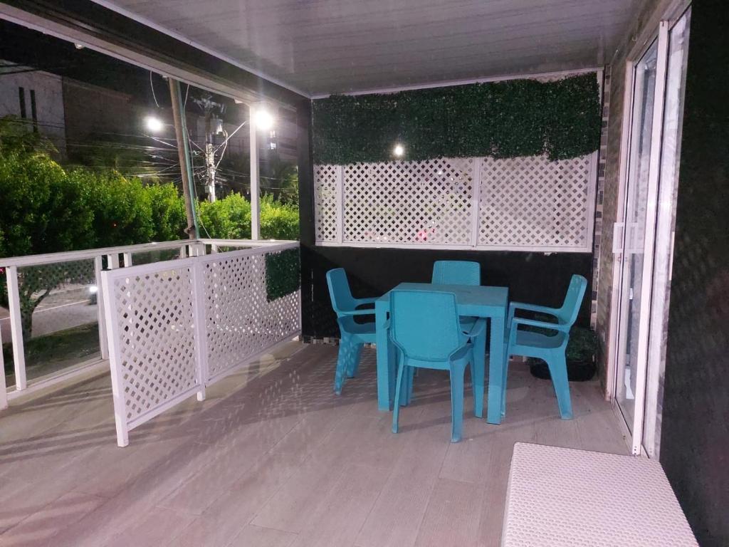 Rõdu või terrass majutusasutuses Posada Cocos Place