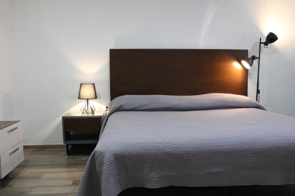 Postel nebo postele na pokoji v ubytování Lofts Las Fuentes