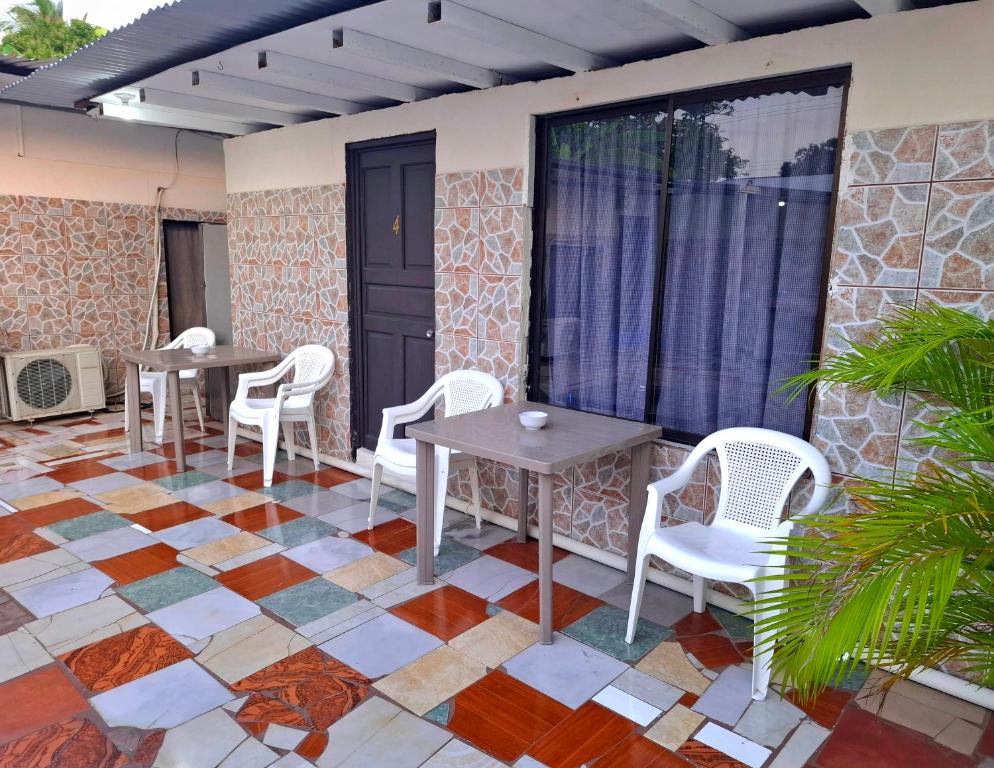 Posezení v ubytování Hostel del Pacífico