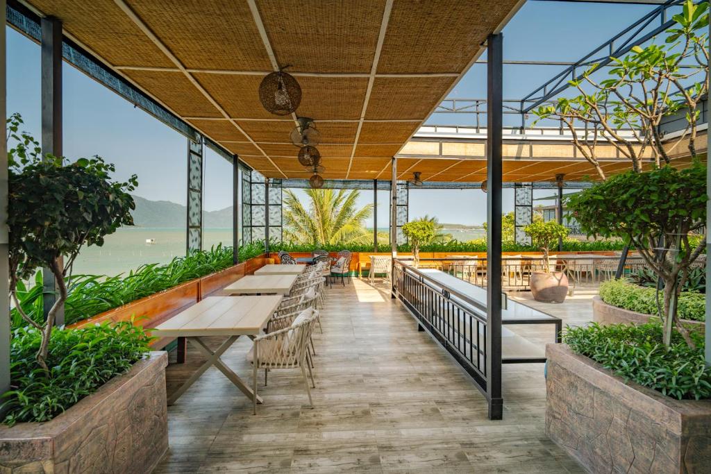 Balkón nebo terasa v ubytování Green Oasis Nha Trang Resort