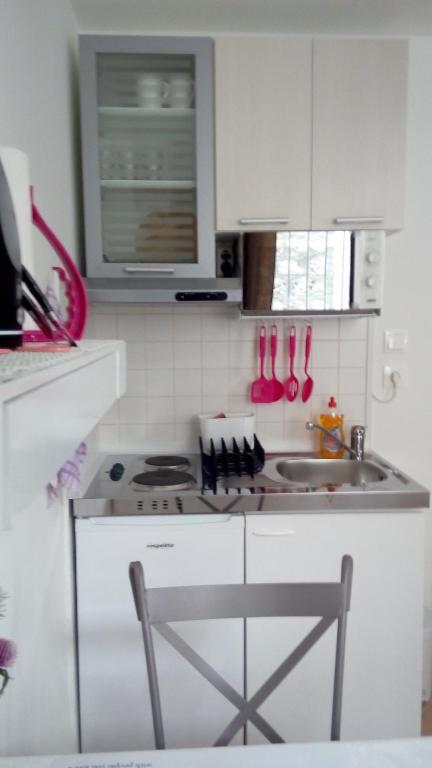 Kuchyň nebo kuchyňský kout v ubytování AMD Infinity Suites