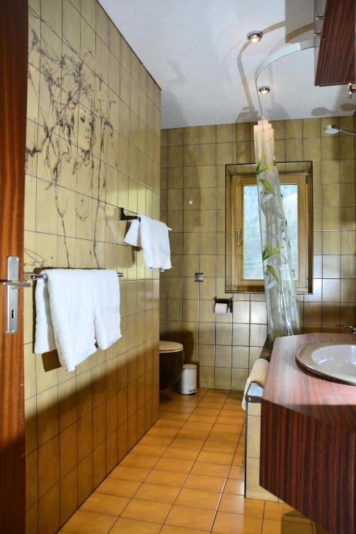 Koupelna v ubytování Ferienwohnung Ziersch