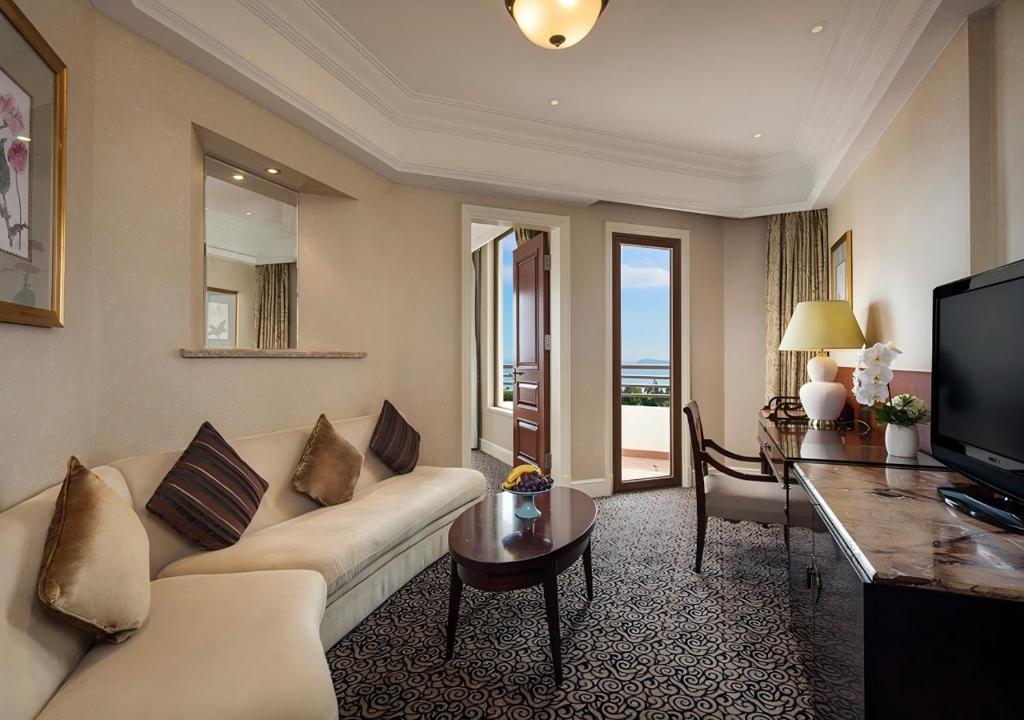 TV a/nebo společenská místnost v ubytování Seaview Resort Xiamen