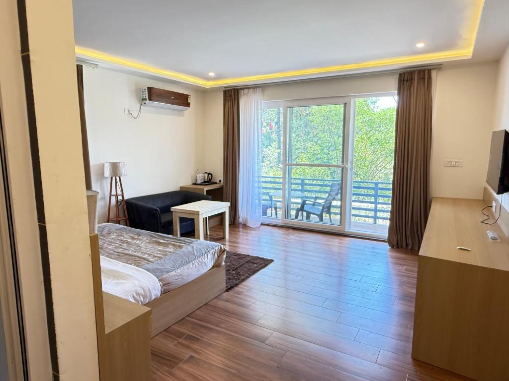 TV a/nebo společenská místnost v ubytování Namlang Resort
