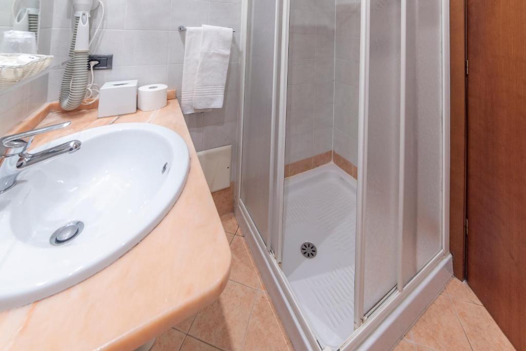 Koupelna v ubytování Hotel Bettina