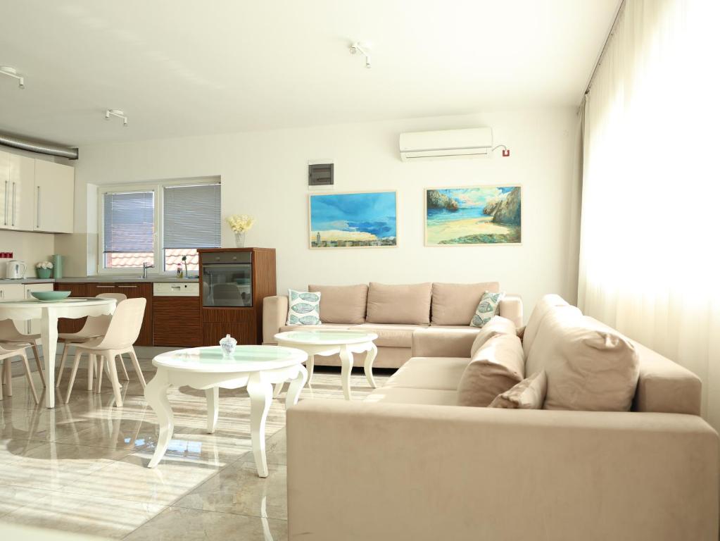 Posezení v ubytování Lux House Olga
