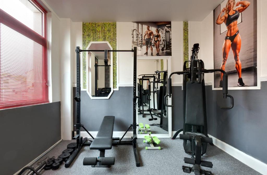 Fitness centrum a/nebo fitness zařízení v ubytování Bach In 1
