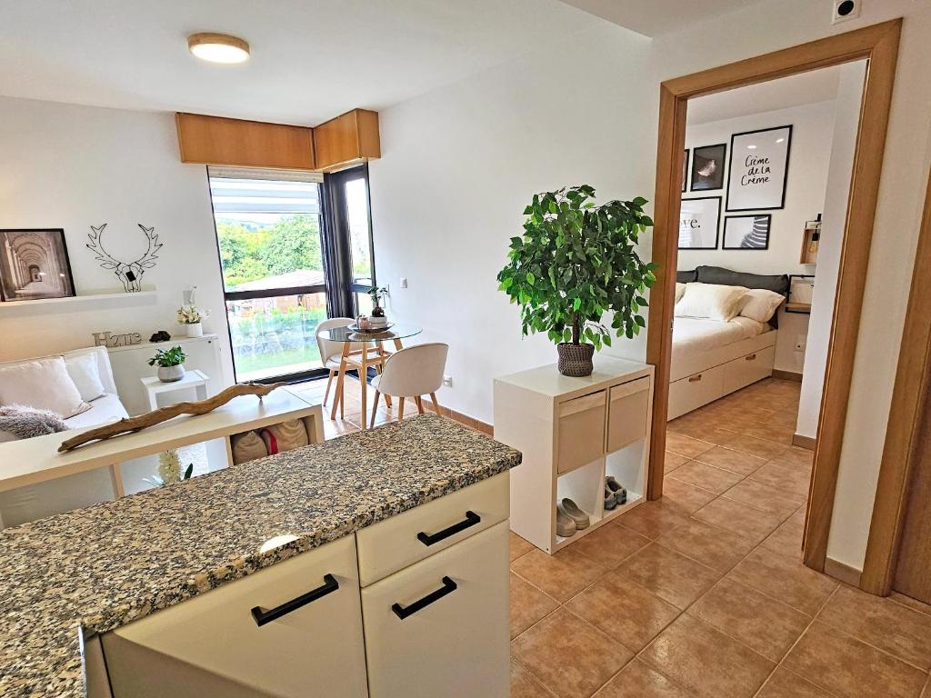 Et opholdsområde på At The Beach Fisterra