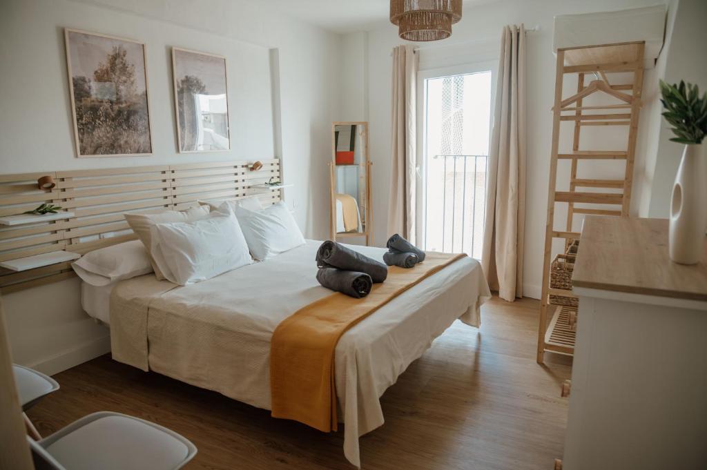 Postel nebo postele na pokoji v ubytování REFORMADO Apartamento Los Jereles