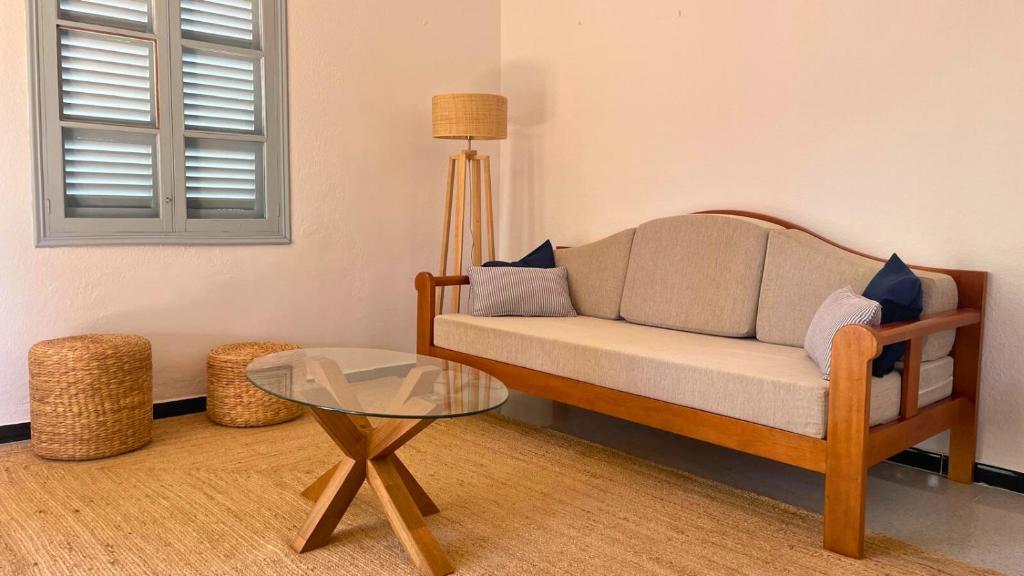 Posezení v ubytování Ca sa Madona Hostal