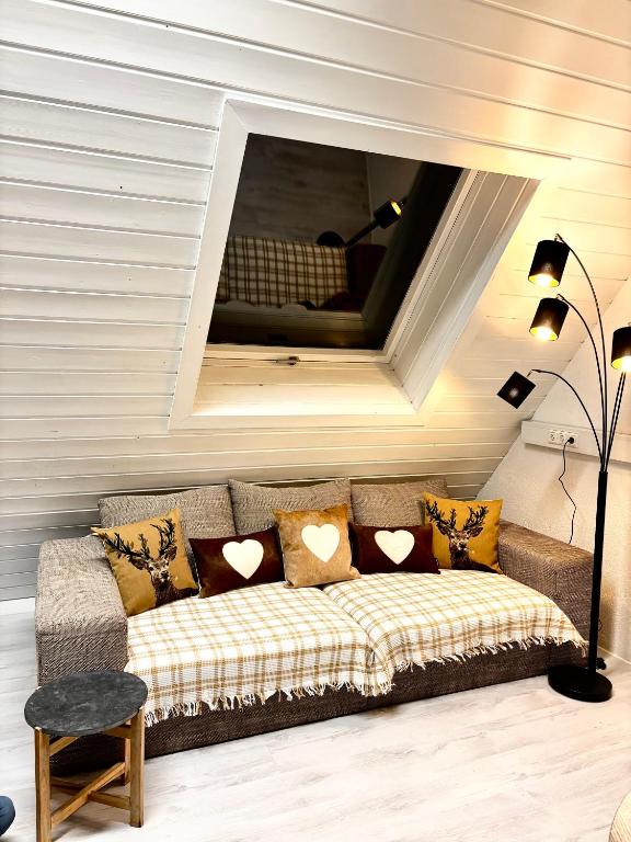 Posezení v ubytování Lechtaler Alpenblick Landeck - Privatzimmer & Ferienwohnung