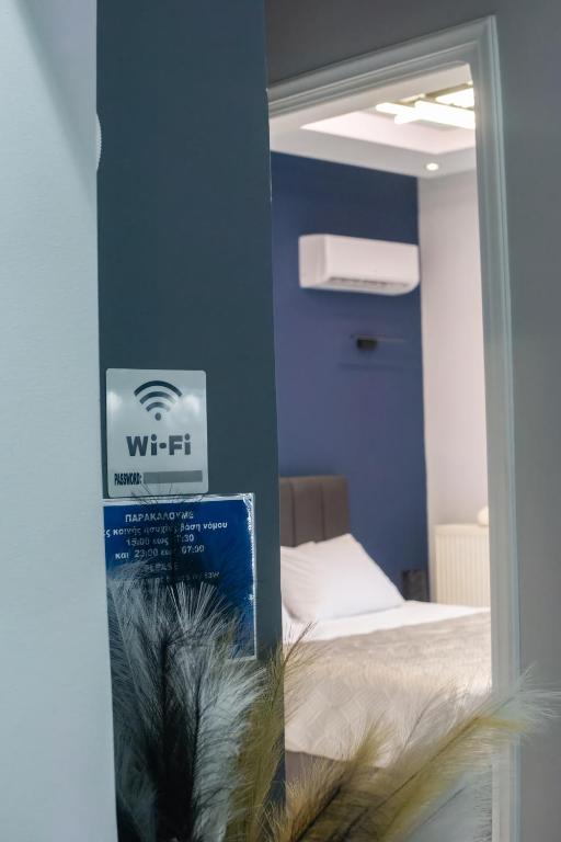 Postel nebo postele na pokoji v ubytování Paradise Apartment, Lardos Village