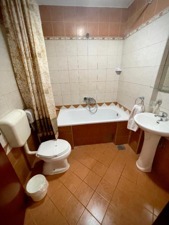 Koupelna v ubytování Hotel Ilinden