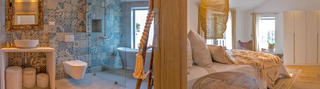 Koupelna v ubytování Charming Bohemian Chic Style Villa 4 Bedrooms Villa Punti Waterfront Sea Front Villa With Stunning Ocean Views Brac