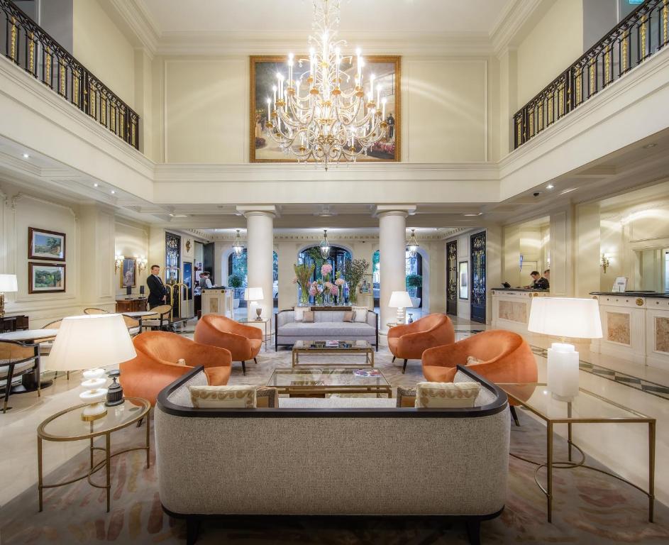 Posezení v ubytování Hôtel Hermitage Monte-Carlo