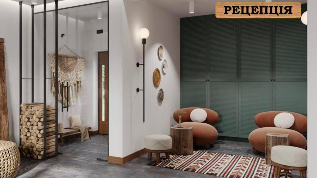 Posezení v ubytování AINO Hotel