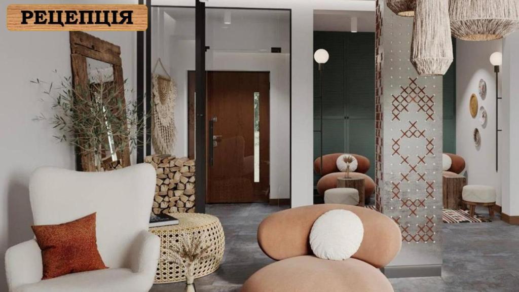 Posezení v ubytování AINO Hotel