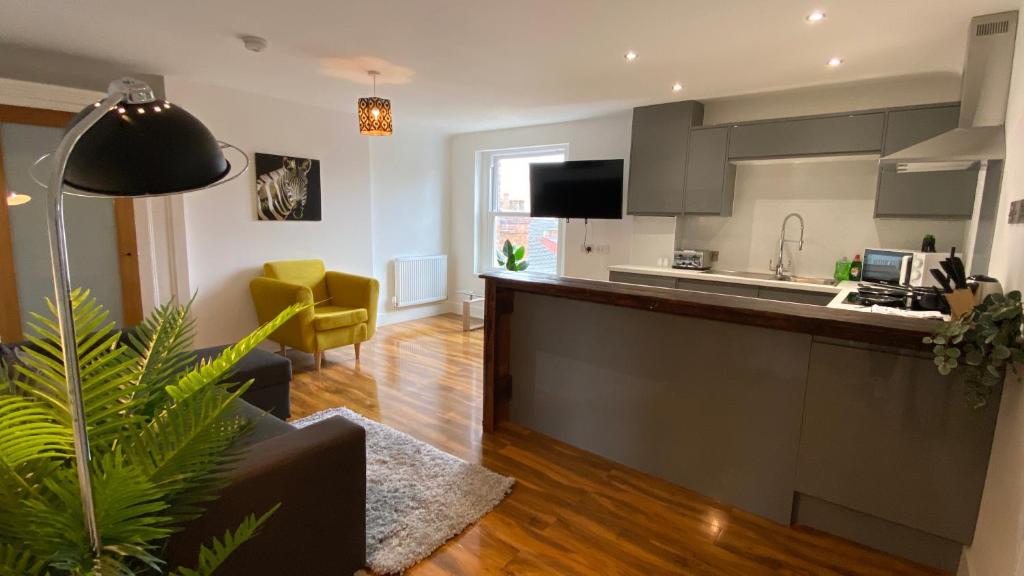 Η κουζίνα ή μικρή κουζίνα στο De Parys Penthouse 5 in Bedford