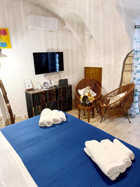 Postel nebo postele na pokoji v ubytování Mare'