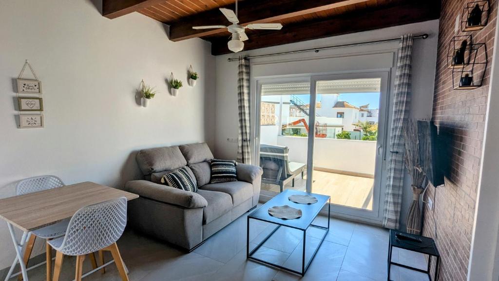 Posezení v ubytování Conil terraza apartamentos