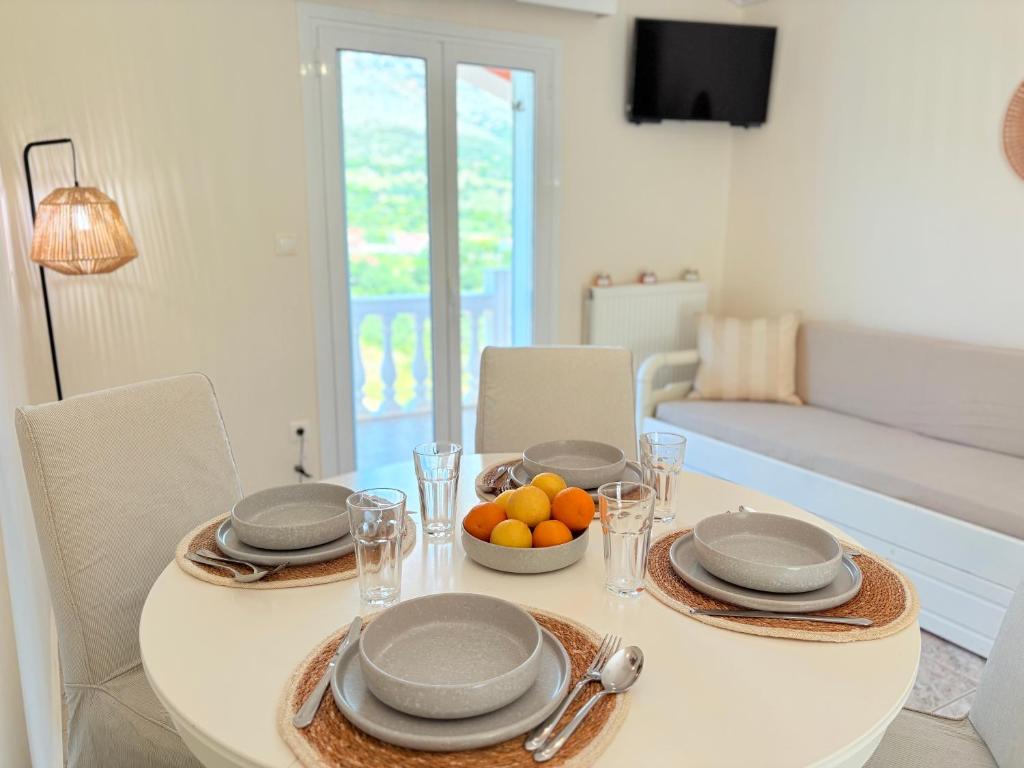 Posezení v ubytování Myrtos Hotel