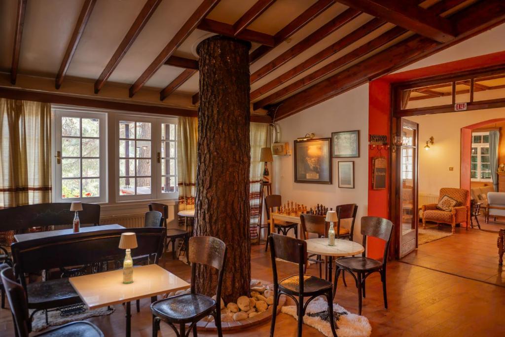 Posezení v ubytování New Helvetia Hotel