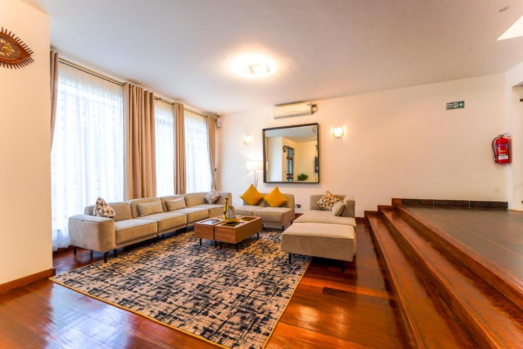 Posezení v ubytování Light Villas Gigiri