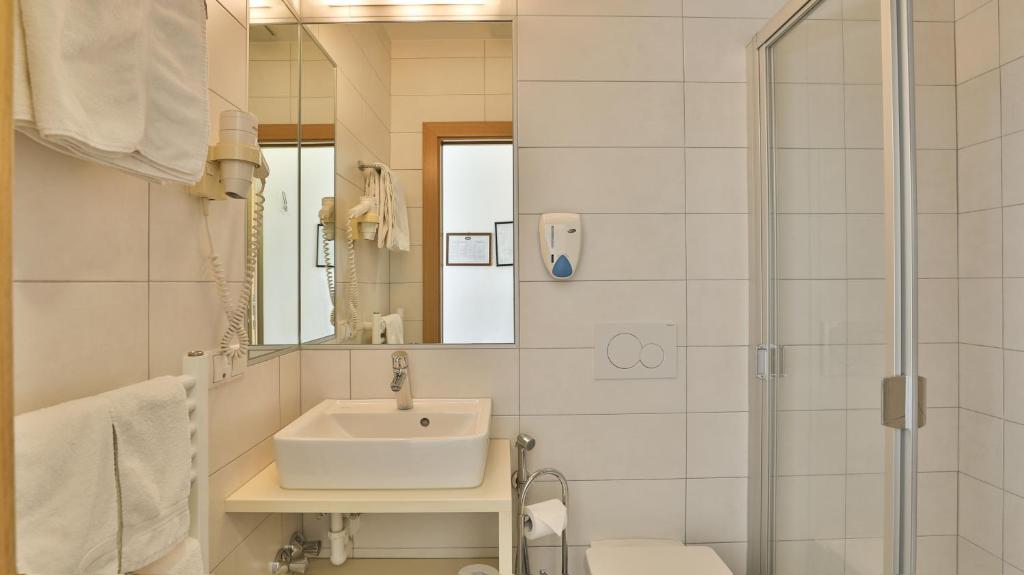 Koupelna v ubytování Hotel Sparerhof