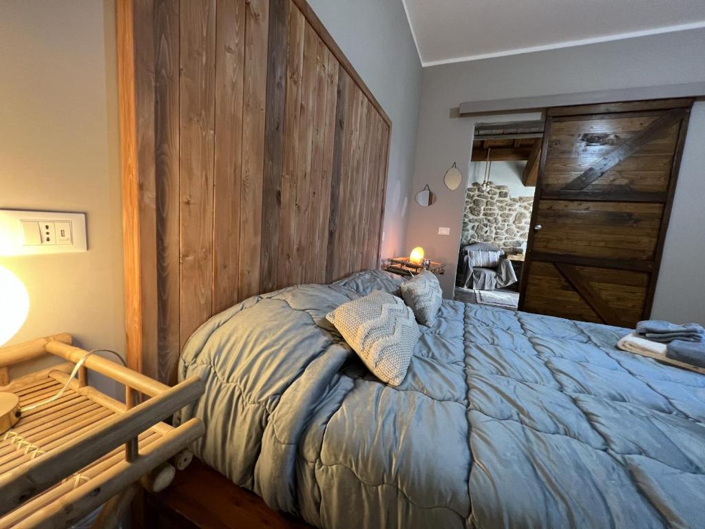 Postel nebo postele na pokoji v ubytování A casa di Lallo