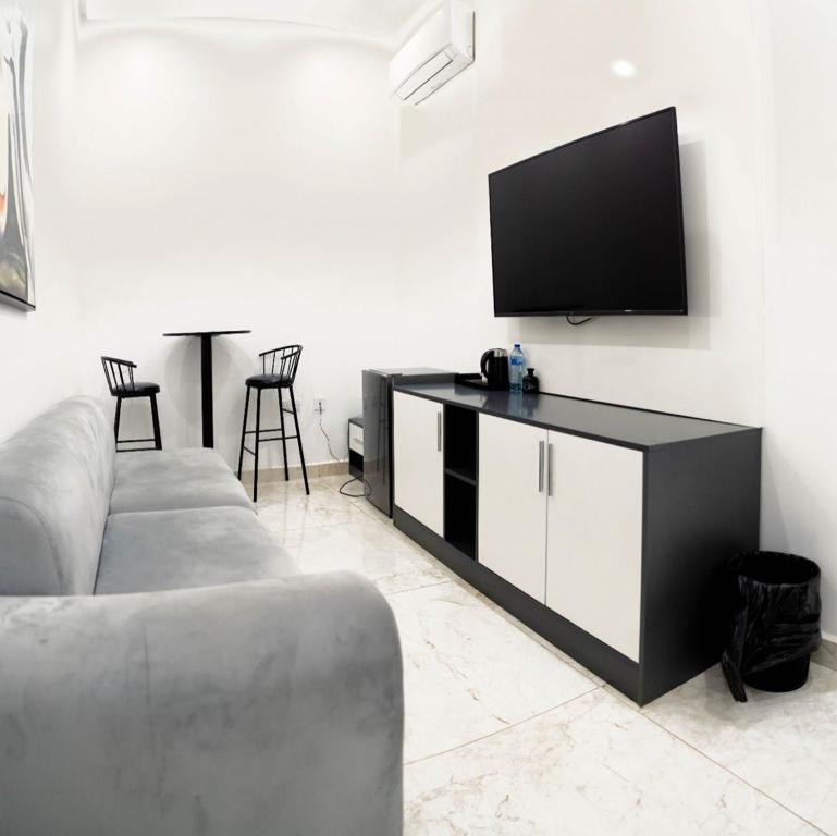 TV a/nebo společenská místnost v ubytování Vertus Hotel and Suites