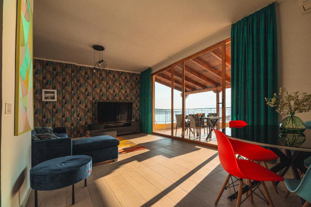 Un televizor și/sau centru de divertisment la Apartment Cassandra