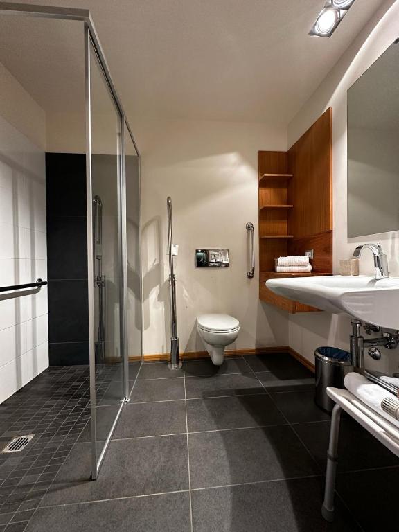 Koupelna v ubytování Hotel Cortese