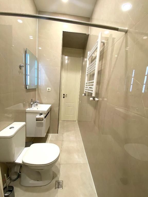 Koupelna v ubytování Aparthotel Mtatsminda