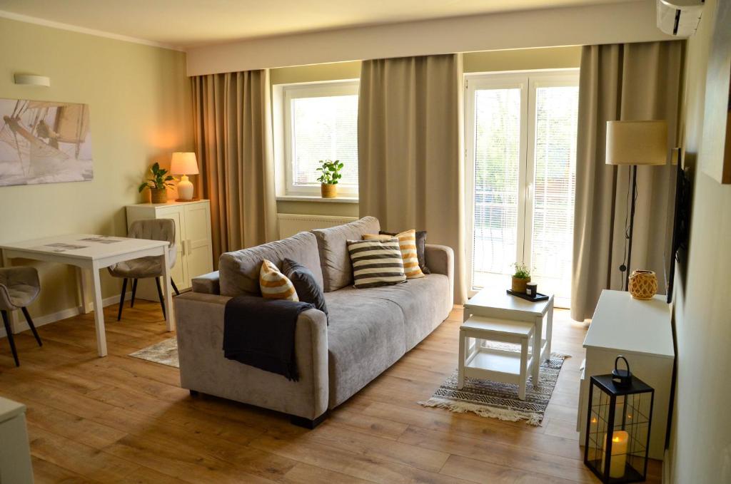 Posezení v ubytování Apartament Przystań