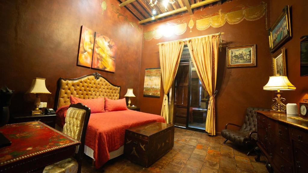 Postel nebo postele na pokoji v ubytování Casa Pedro Loza