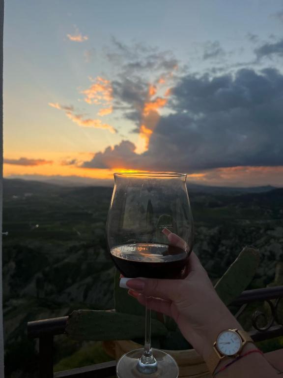 Východ nebo západ slunce při pohledu z bed and breakfast nebo okolí