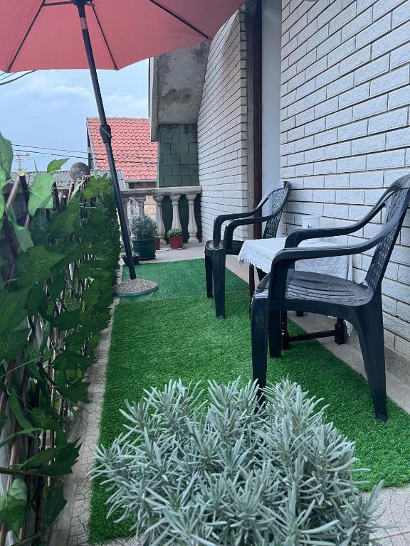 Zahrada ubytování Apartman 1