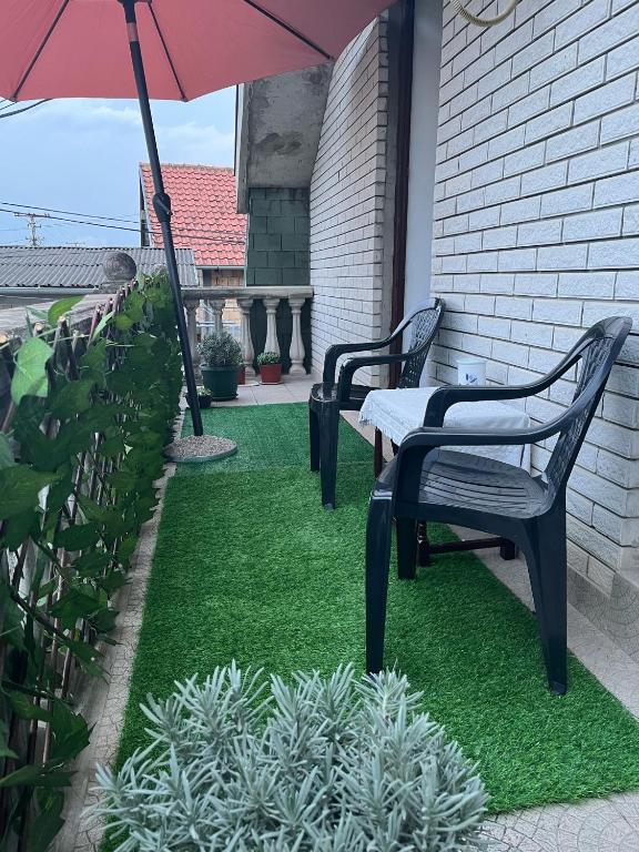 Zahrada ubytování Apartman 1