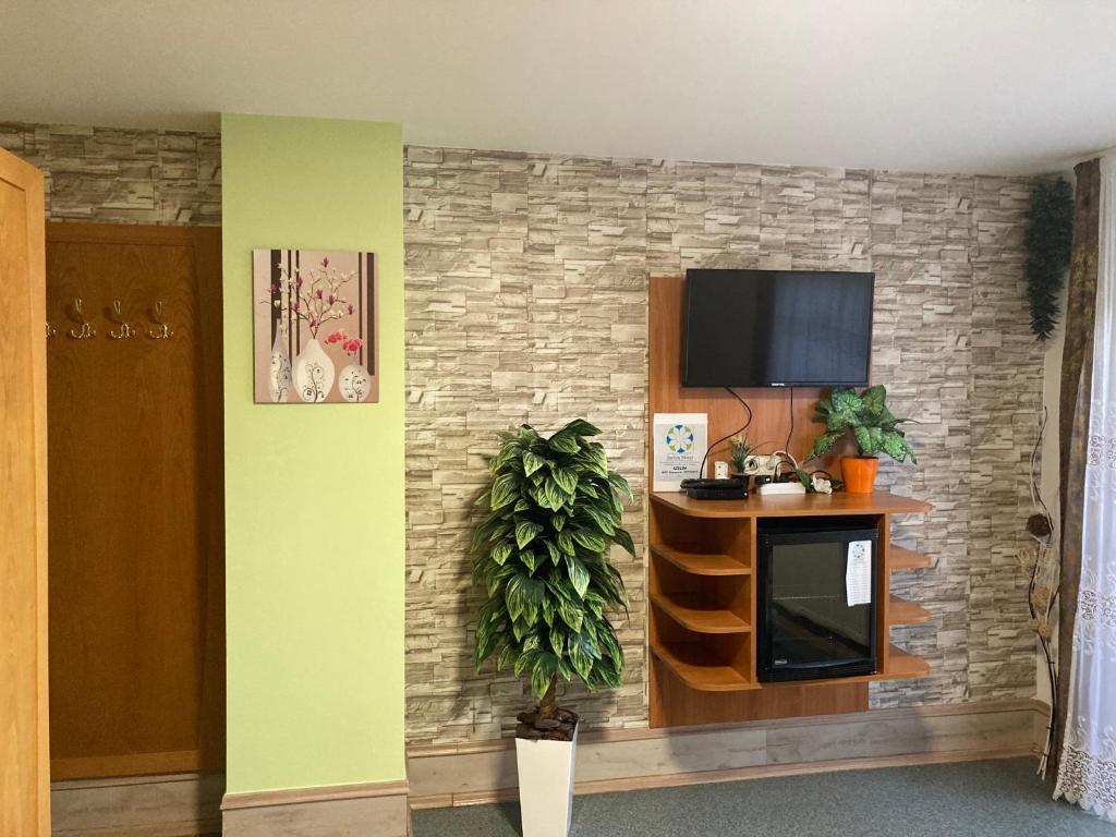 TV a/nebo společenská místnost v ubytování Szelim Motel