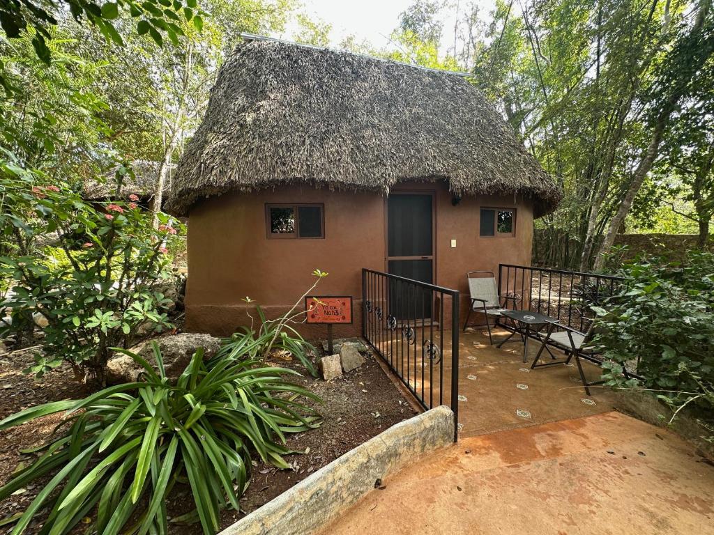 Zahrada ubytování The Pickled Onion B&B and Restaurant Uxmal