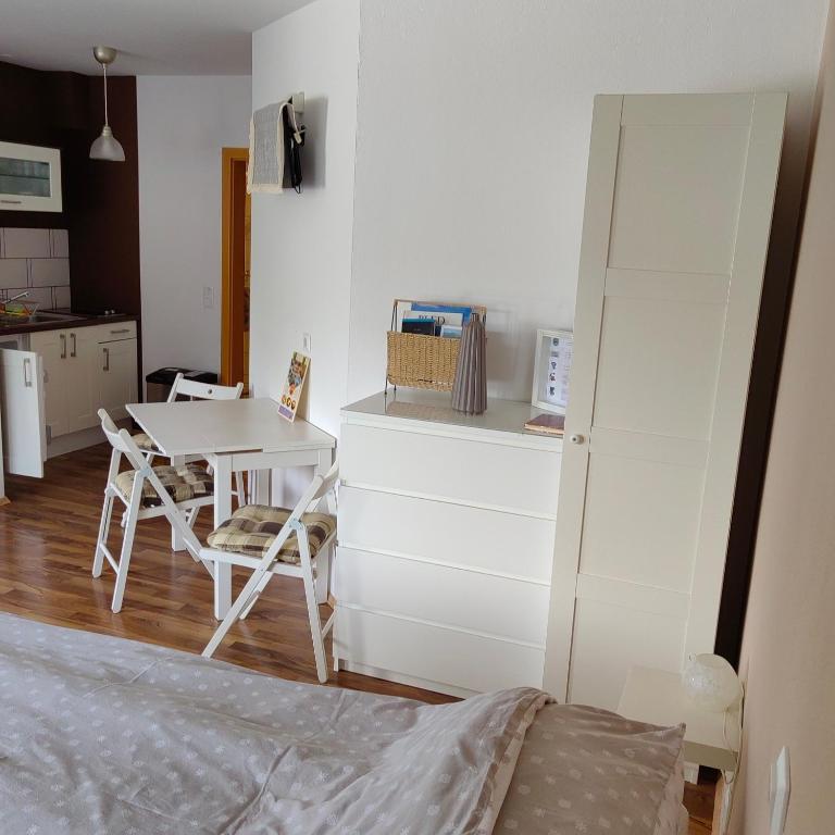 Kuchyň nebo kuchyňský kout v ubytování Apartment Visak