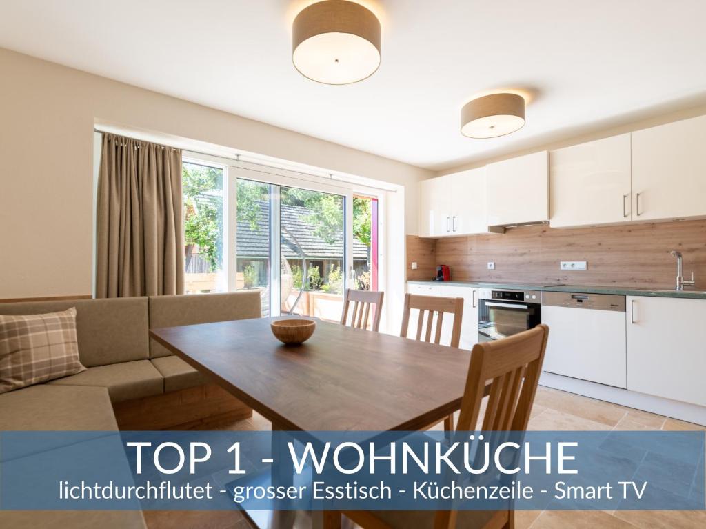Kuchyňa alebo kuchynka v ubytovaní Heimathaus Dengg - Ferienwohnungen - Sommerfrische in den Alpen