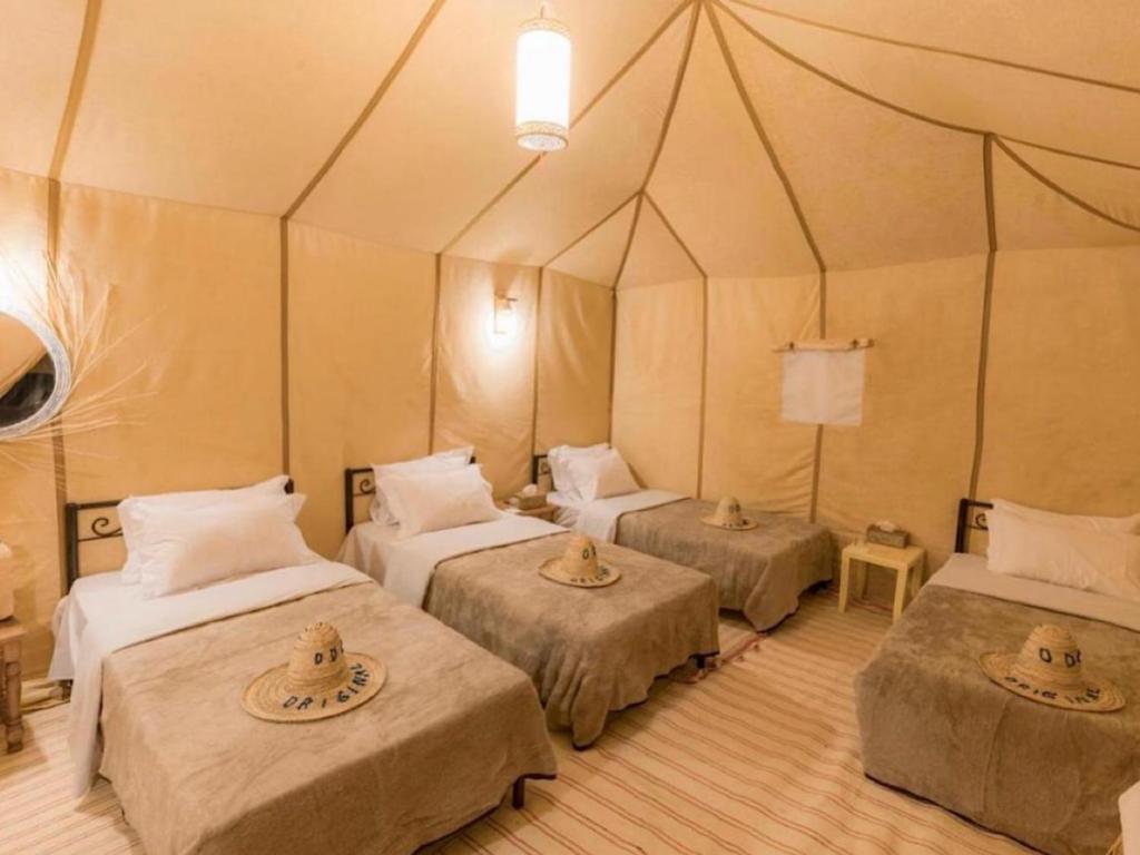 Postel nebo postele na pokoji v ubytování Expedition Luxury camp