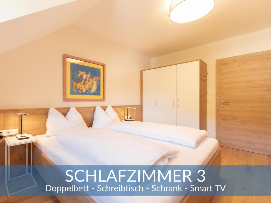 Posteľ alebo postele v izbe v ubytovaní Heimathaus Dengg - Ferienwohnungen - Sommerfrische in den Alpen