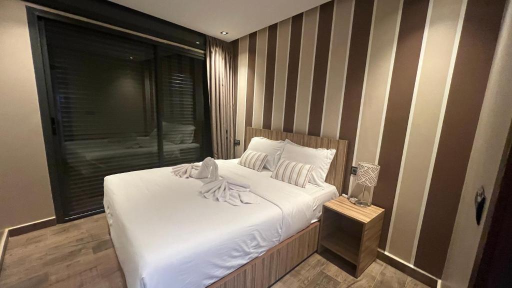 Postel nebo postele na pokoji v ubytování Appartement 3 vue sur mer