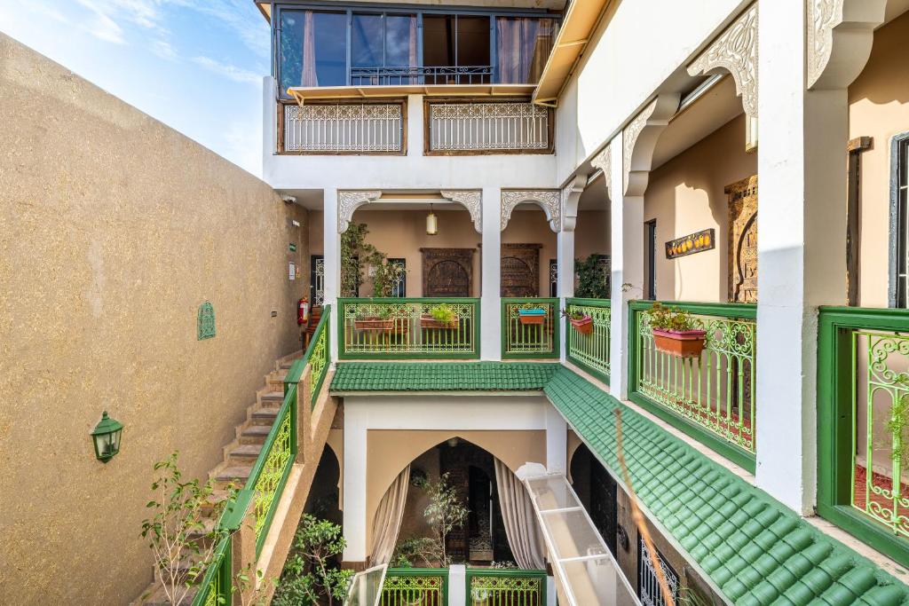 Balkón nebo terasa v ubytování Riad Luzia