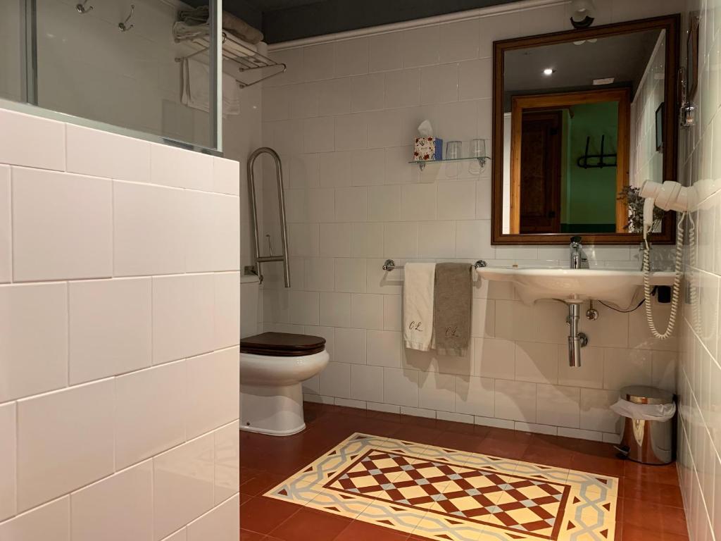 Koupelna v ubytování Casa Leonardo