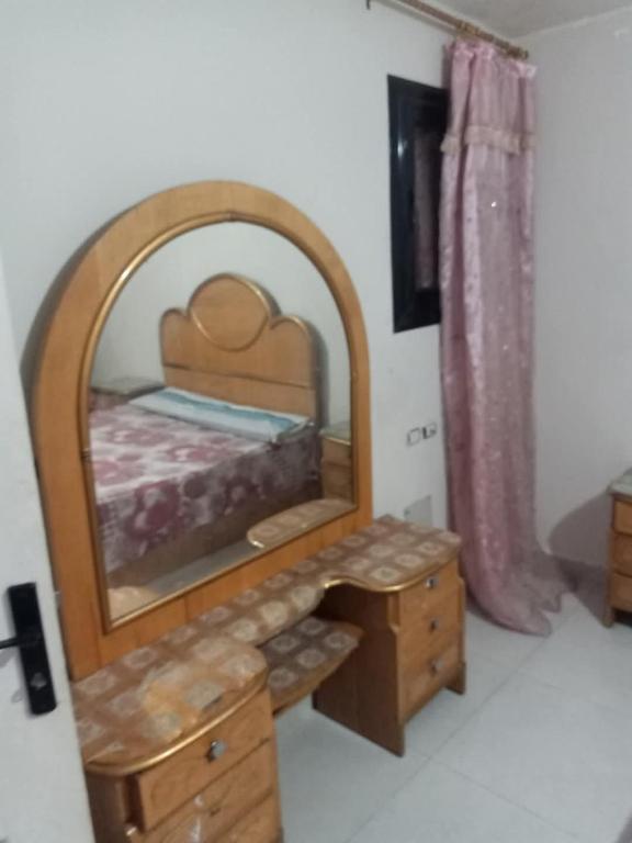 Postel nebo postele na pokoji v ubytování غباوي موتل