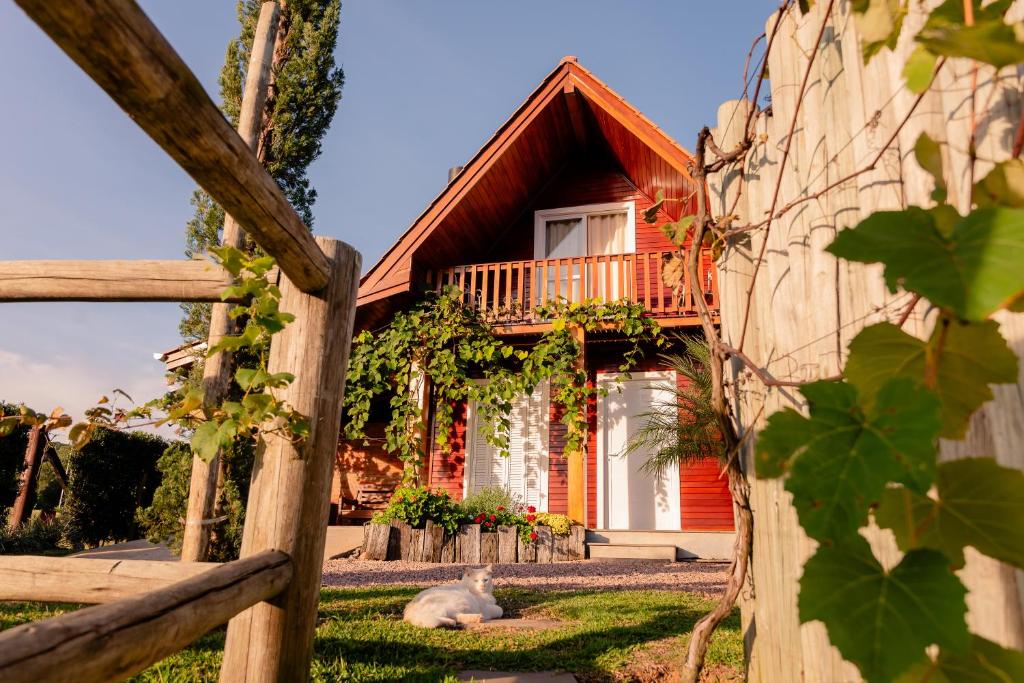 Zahrada ubytování Cabana no Vale dos Vinhedos
