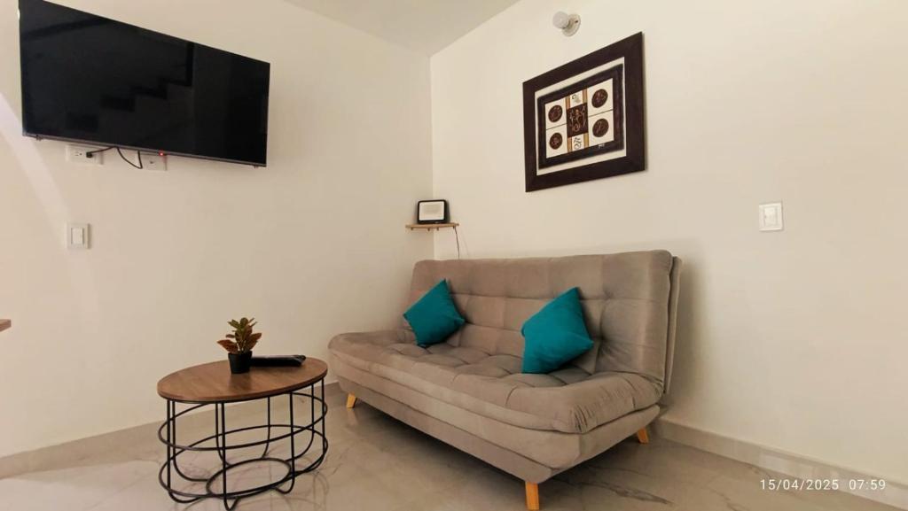 TV/trung tâm giải trí tại Flor Emilia House, El Carmen de Viboral, Colombia